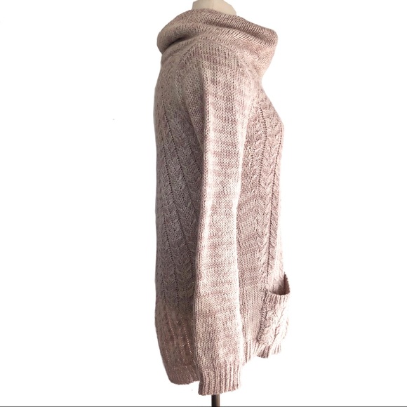 ANTHROPOLOGIE GUINEVERE Cabled Cowl Neck Pullover - Picture 3 of 7